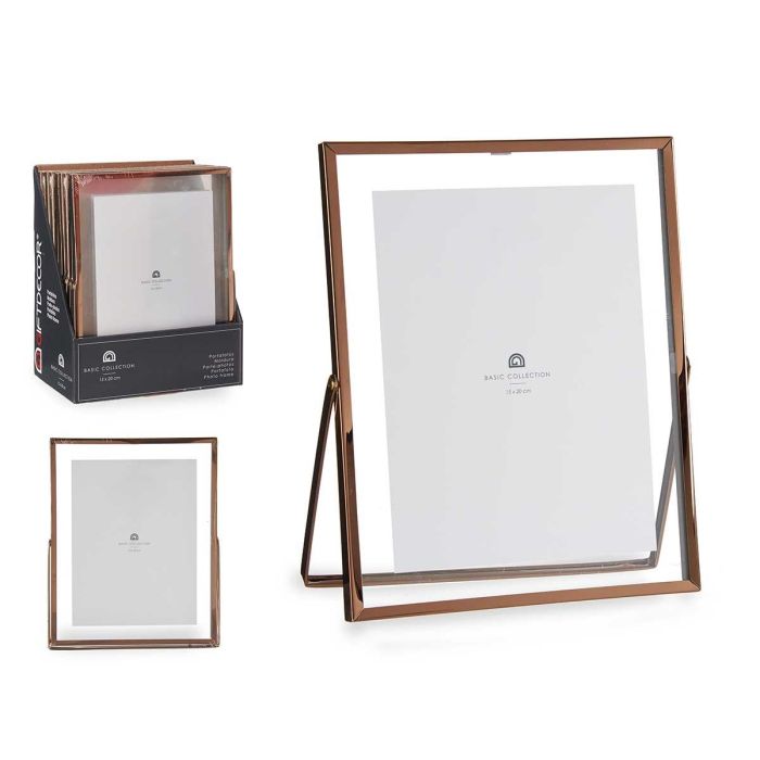 Marco Metal Cobre 15x20 cm Giftdecor - Vidrio, Plástico, Metal (12 Unidades) Marco Metal Cobre 15x20 cm Giftdecor - Vidrio, Plástico, Metal (12 Unidades)