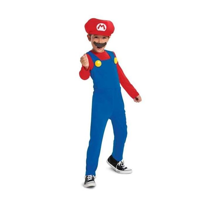 Disfraz infantil nintendo super mario de lujo talla. 4-6 años 7