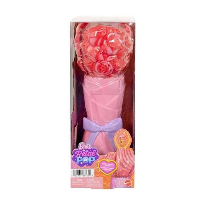 Muñeca barbie petal pop rosa roja 32x12x12 cm 6