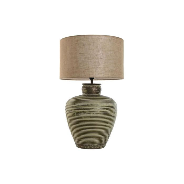 DKD Home Decor Lámpara de Sobremesa Mundra Hecha a Mano, Patinado, Aluminio, Verde, E27, 42x42x69 cm DKD Home Decor Lámpara de Sobremesa Mundra Hecha a Mano, Patinado, Aluminio, Verde, E27, 42x42x69 cm