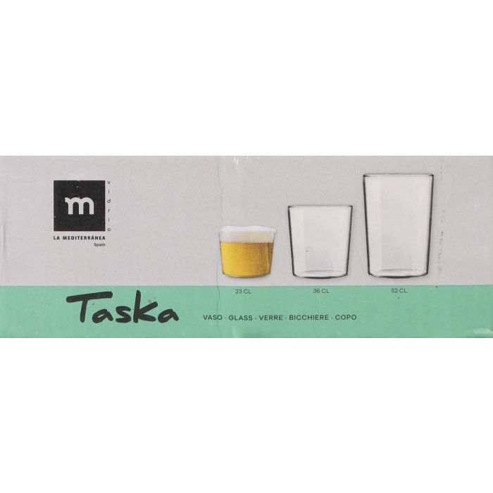 Set de 6 vasos Chiquito 230 cc Taska - La Mediterranea (8 Cajas) 3