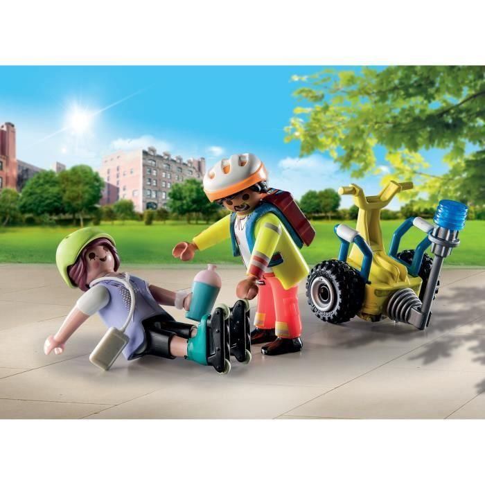 Pack rescate con balance racer playmobil city life starter 3