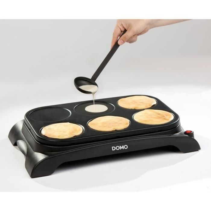 DOMO DO8710W Crepiere + Wok - 6 personas - 1000W - Negro 4 DOMO DO8710W Crepiere + Wok - 6 personas - 1000W - Negro 4