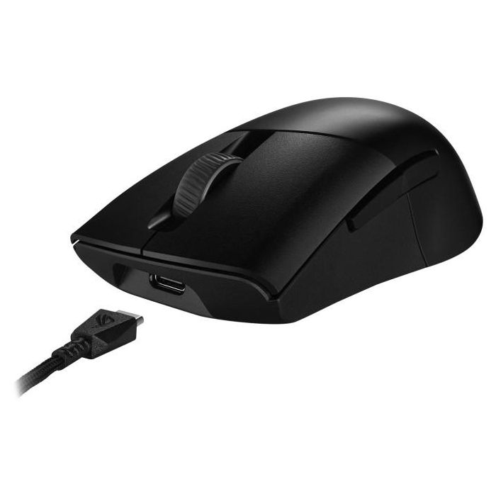 ASUS ROG Keris Wireless AimPoint Ratón Inalámbrico Óptico Bluetooth USB C Negro 36000 DPI 3