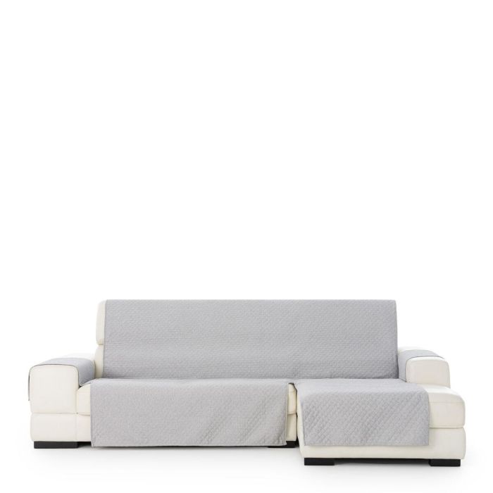 Funda para chaise longue de brazo corto derecho Eysa SILVER Gris claro 100 x 110 x 290 cm