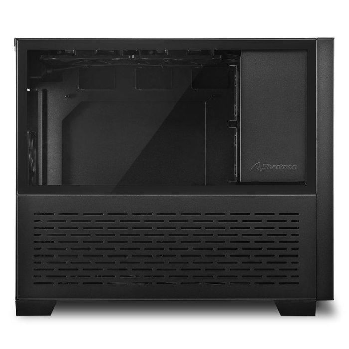 Sharkoon MS-Z1000 Caja Micro-ATX Negra con Panel Frontal de Acero y Cristal Templado 3