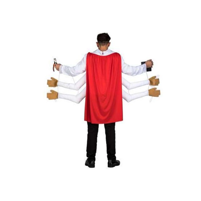 Disfraz súper padre talla m-l (camisa con delantal, capa, antifaz y 4 accesorios) 3