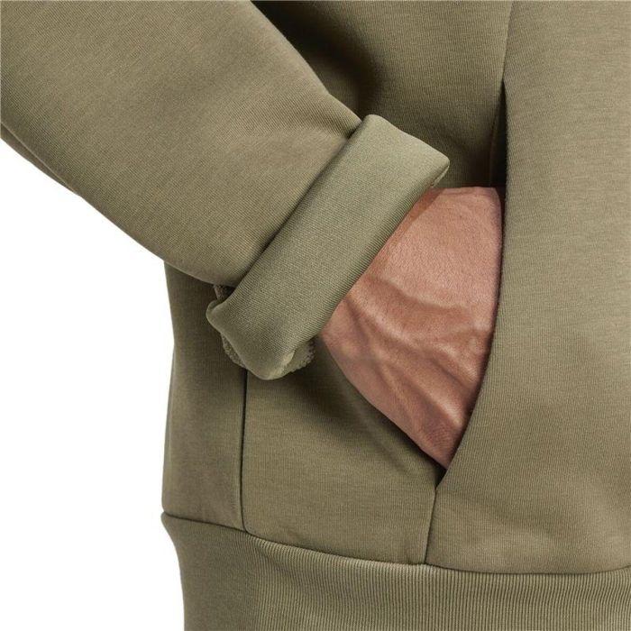 Sudadera con Capucha Hombre Adidas Future Icons 3stripes Marrón Verde 5-6 Años 1