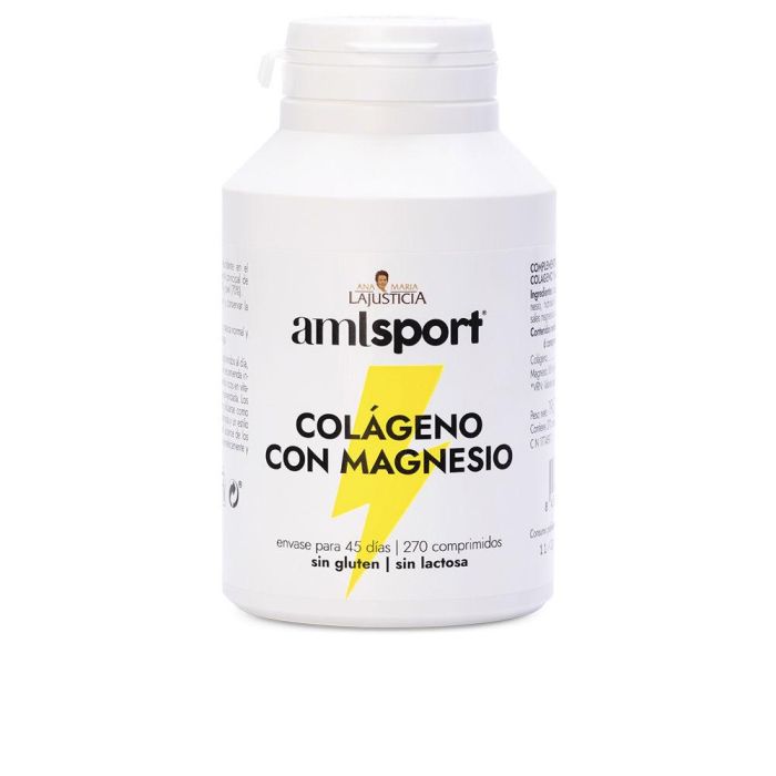 Amlsport Colágeno con Magnesio 270 Comprimidos Suplemento para Huesos Piel y Músculos 0 Amlsport Colágeno con Magnesio 270 Comprimidos Suplemento para Huesos Piel y Músculos 0