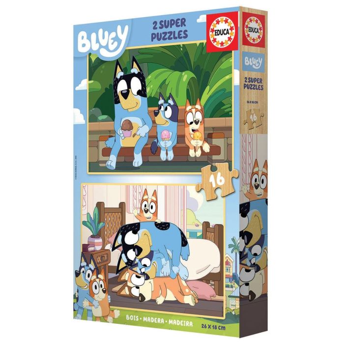 Educa Puzzle 2X16 Bluey Madera 19406 1 Educa Puzzle 2X16 Bluey Madera 19406 1