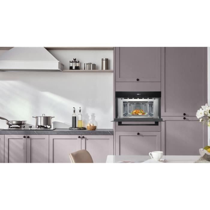 Continental Edison CEMO34CEB3 Horno Microondas Empotrable 1450W 34L Combinación Grill 59,5x38,3x49,2cm Negro 2 Continental Edison CEMO34CEB3 Horno Microondas Empotrable 1450W 34L Combinación Grill 59,5x38,3x49,2cm Negro 2