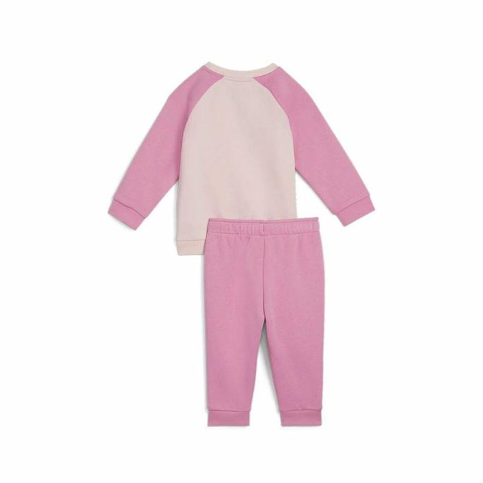 Chándal Infantil Puma Minicats Ess Raglan Jogger Fl Rosa 1