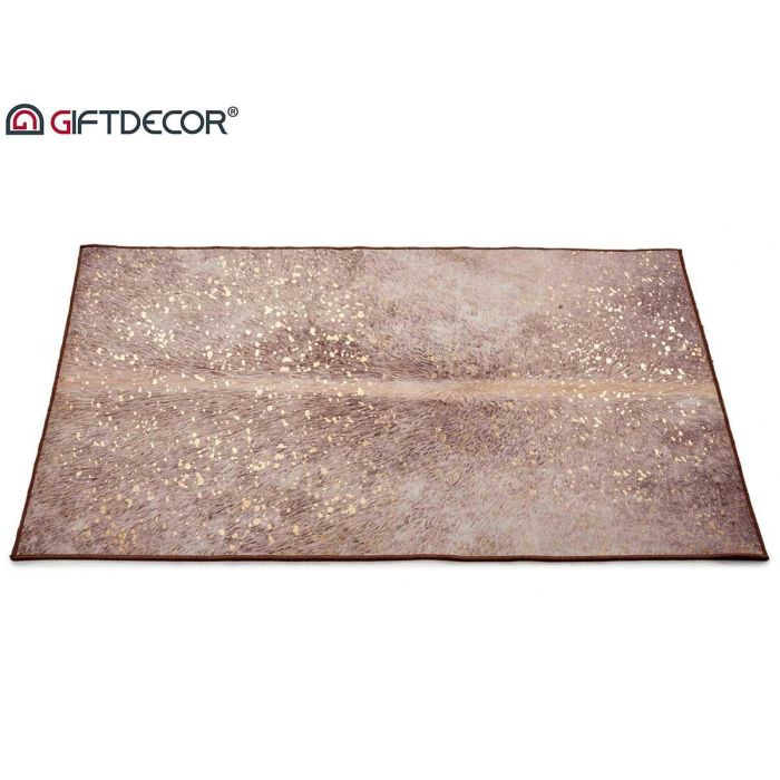 Alfombra Marrón 133x190 cm con manchas doradas - Giftdecor (9 Unidades) 1 Alfombra Marrón 133x190 cm con manchas doradas - Giftdecor (9 Unidades) 1