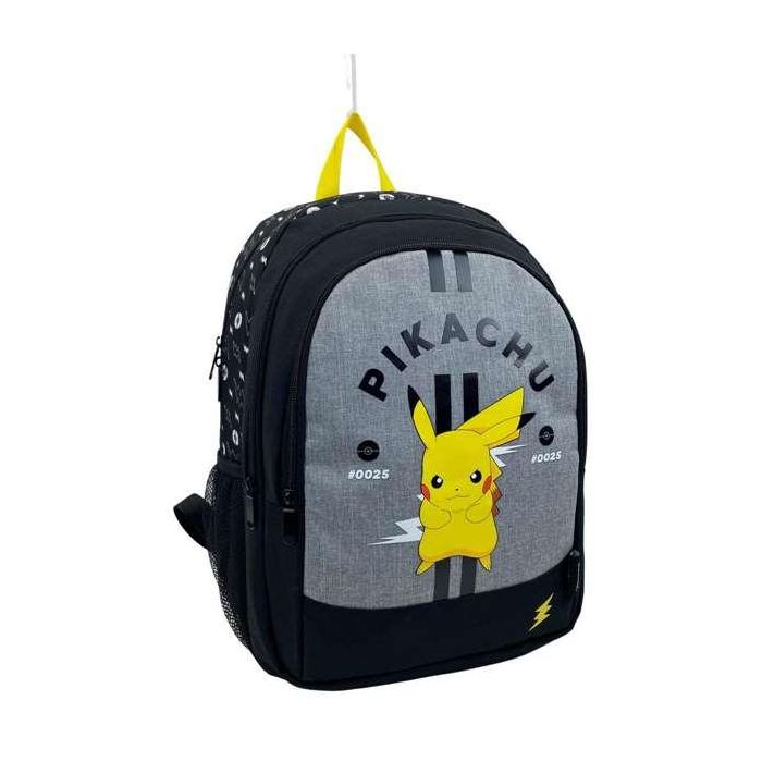 Toybags Mochila Escolar Primaria Pokemon Pikachu con Doble Compartimento, Gran Capacidad, Adaptable a Carro, 30x24x8 cm Toybags Mochila Escolar Primaria Pokemon Pikachu con Doble Compartimento, Gran Capacidad, Adaptable a Carro, 30x24x8 cm