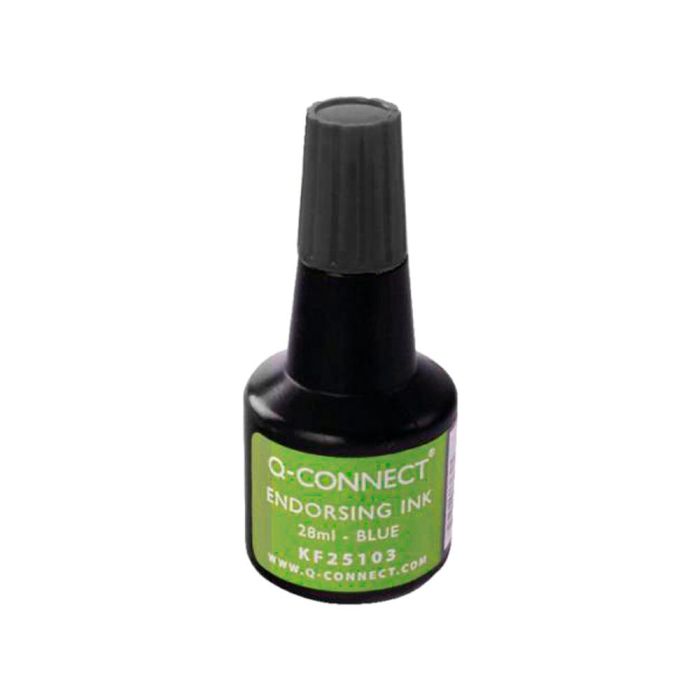 Tinta Tampon Q-Connect Negro Bote 28 mL 3