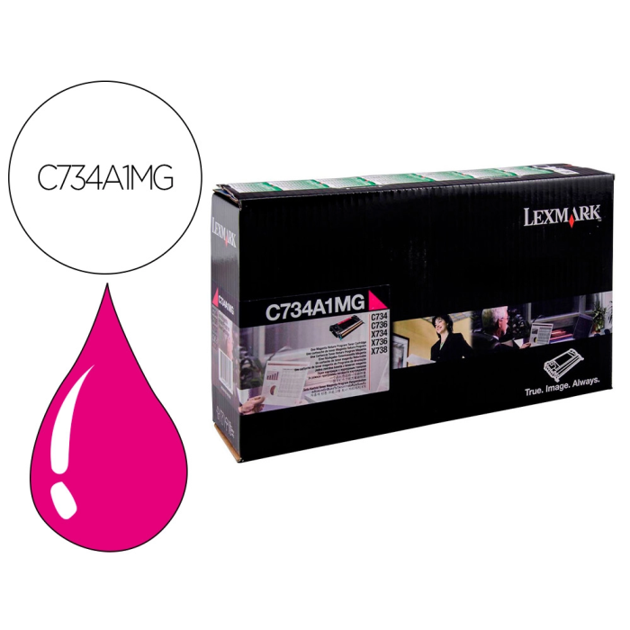 Lexmark C734 Toner Láser Magenta Original 6000 Páginas 0 Lexmark C734 Toner Láser Magenta Original 6000 Páginas 0