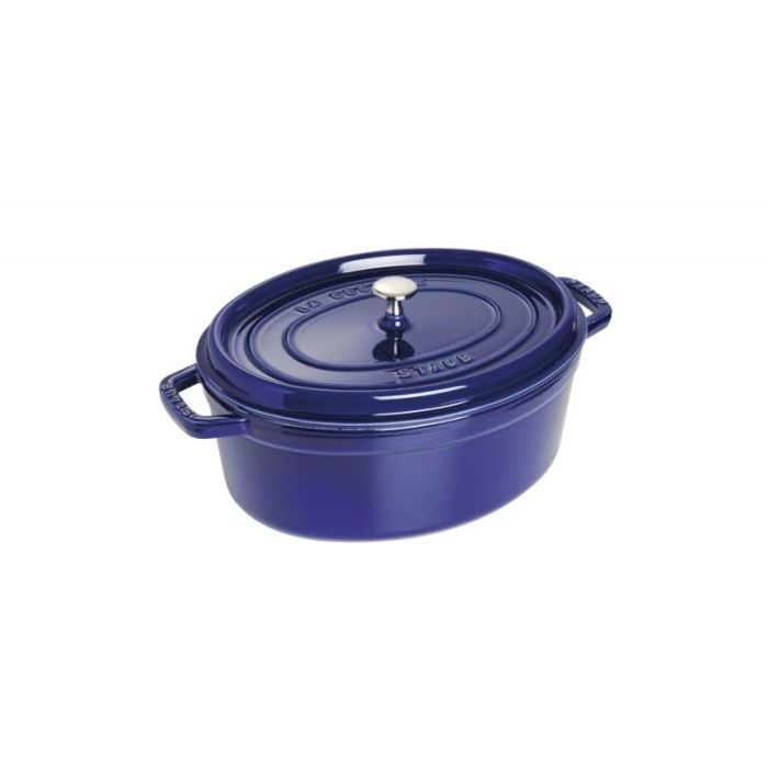 Staub La Cocotte Olla Ovalada 31cm Hierro Fundido Azul Oscuro