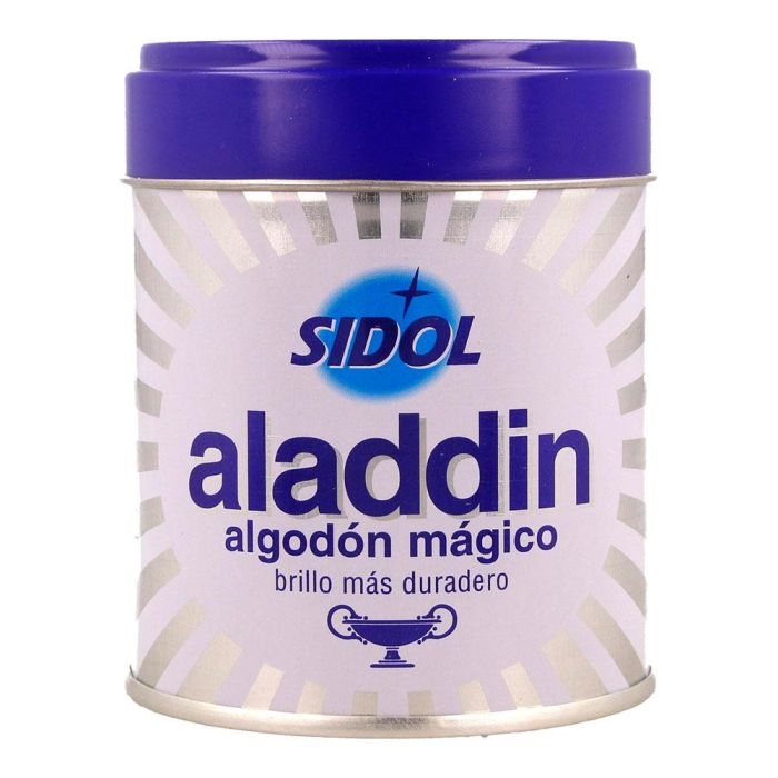 Sidol Aladdin Limpiametales Mágico con Algodón, 75 g
