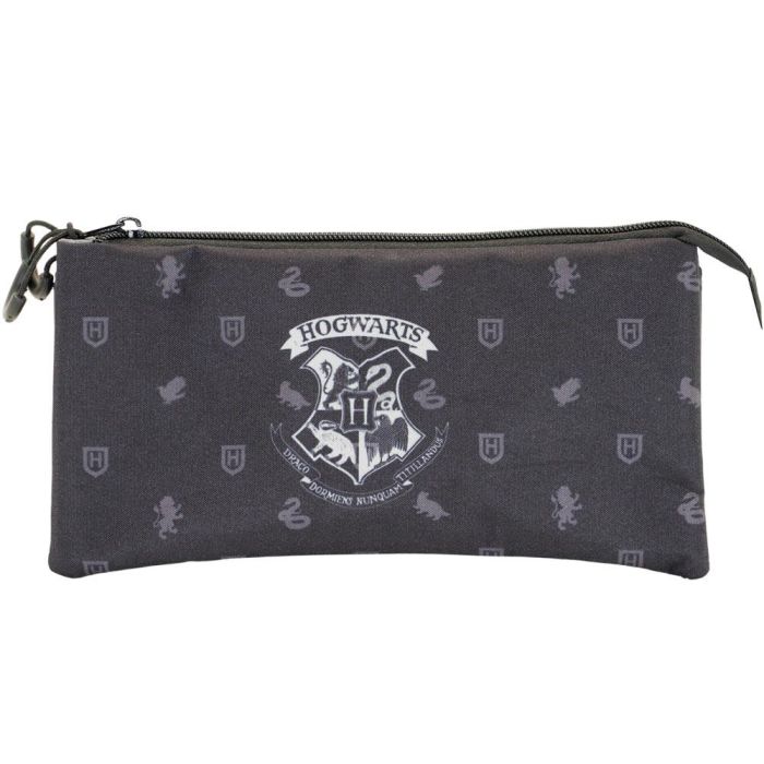Estuche Portatodo Triple FAN Hogwarts Harry Potter Negro 1 Estuche Portatodo Triple FAN Hogwarts Harry Potter Negro 1