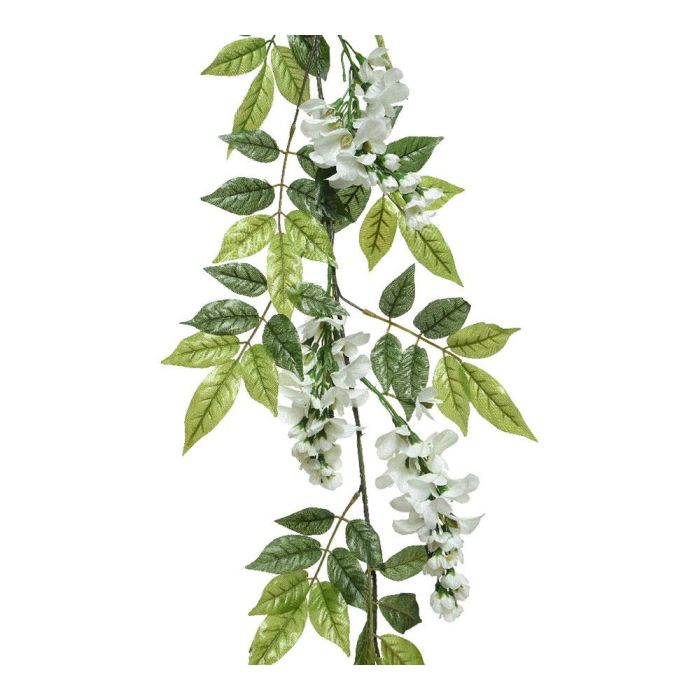 Everlands Rama Artificial Wisteria (Glicina) Blanco/Verde 150cm 0 Everlands Rama Artificial Wisteria (Glicina) Blanco/Verde 150cm 0
