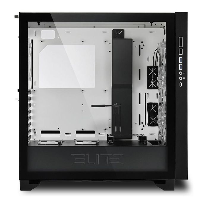 Sharkoon CA300T Torre ATX/E-ATX PC Juego Blanco con Ventana Lateral y 2xCristal Templado 5