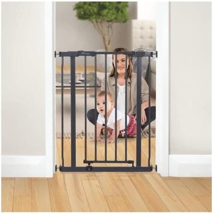 Dreambaby DRE9312742893361 Barrera de Seguridad AVA Montada a Presión Doble Cierre 61-68 x 75 cm Antracita 3