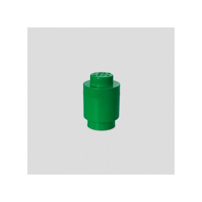 LEGO Storage Brick 1 Redondo Verde Contenedor Organizador