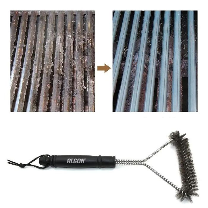 Cepillo para limpiar barbacoa de alambre Algon Bbq (12 Unidades) 5 Cepillo para limpiar barbacoa de alambre Algon Bbq (12 Unidades) 5
