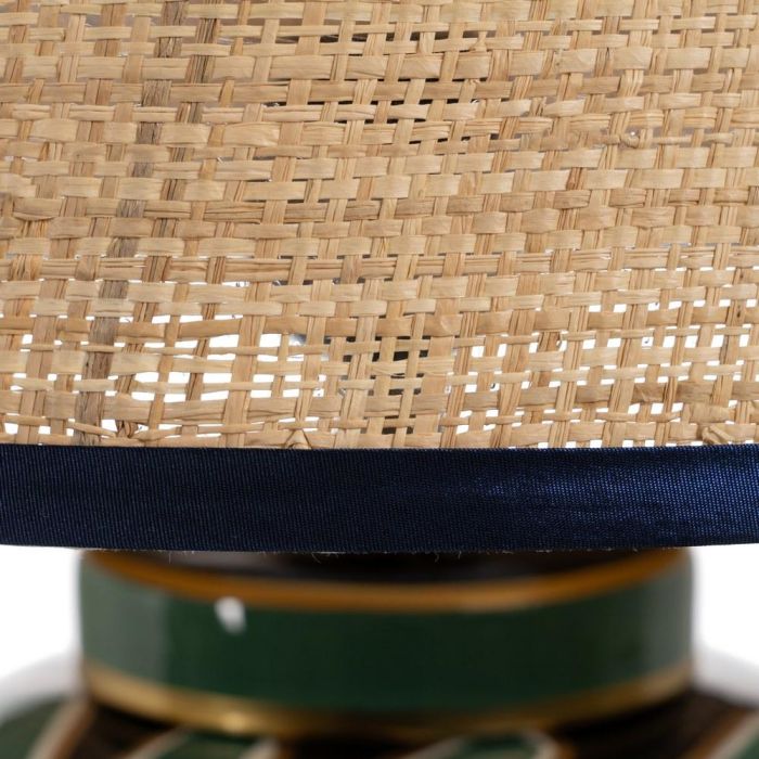 Lámpara Mesa Negro-Verde Porcelana 23 X 23 X 40 cm