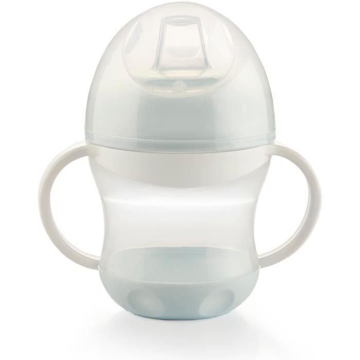 THERMOBABY Vaso antigoteo + tapa - Flor azul 1