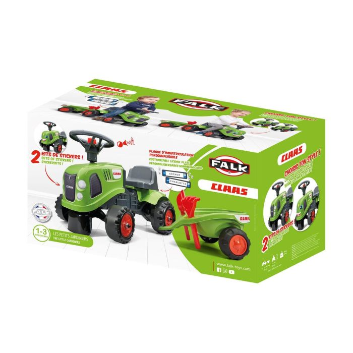 FALK - 212C - Tractor porta tractor Claas con remolque, pala y rastrillo 6 FALK - 212C - Tractor porta tractor Claas con remolque, pala y rastrillo 6