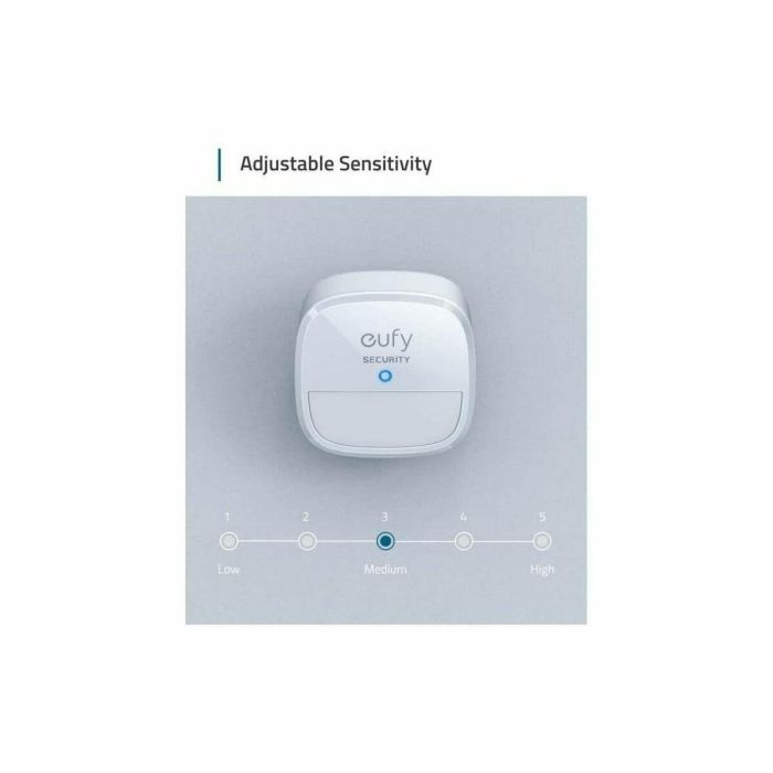 Eufy T8910021 Detector de Movimiento Inalámbrico para Sistema de Alarma de Hogar, Montaje en Pared, 9.1m Alcance, Batería 2 Años, Blanco 13