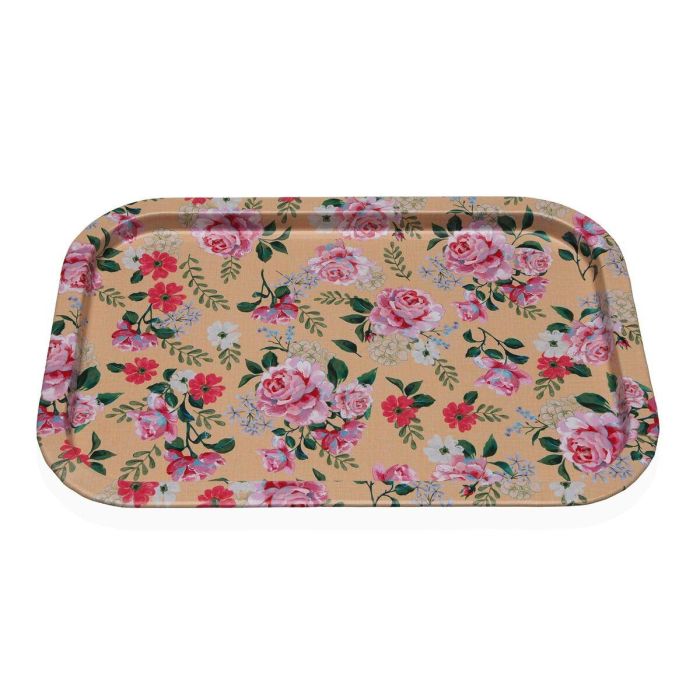 Bandeja Versa Metal 23 X 1,5 X 34 CM Flores 0 Bandeja Versa Metal 23 X 1,5 X 34 CM Flores 0