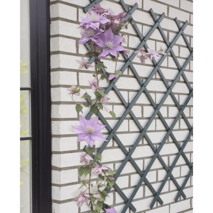 Enrejado extensible - NATURE - Plástico antracita - 50 x 150 cm 1 Enrejado extensible - NATURE - Plástico antracita - 50 x 150 cm 1