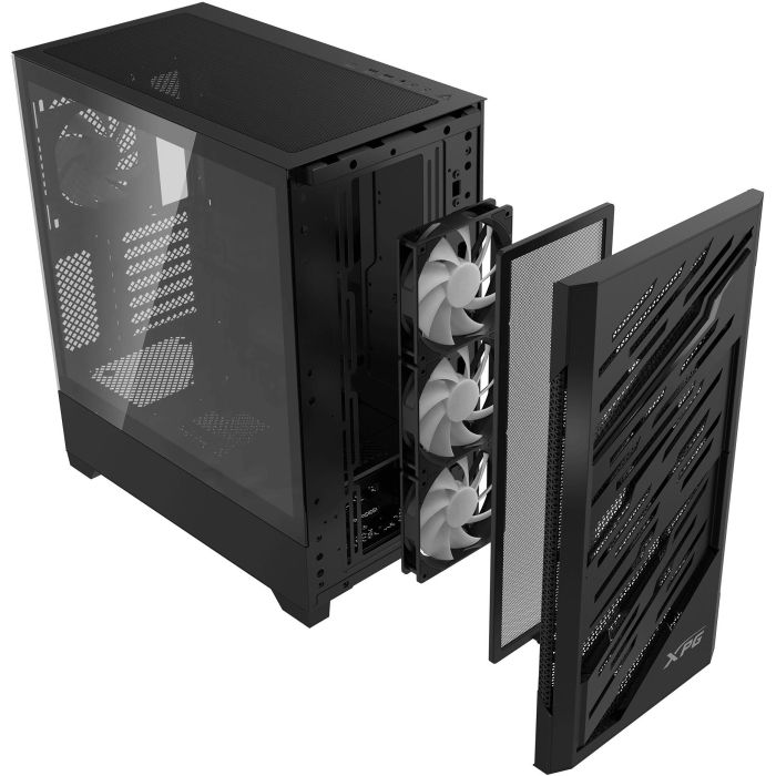 XPG Starker Air BTF E-ATX Midi Tower schwarz ARGB USB C - Caja de PC con Vidrio Templado y Iluminación RGB 14