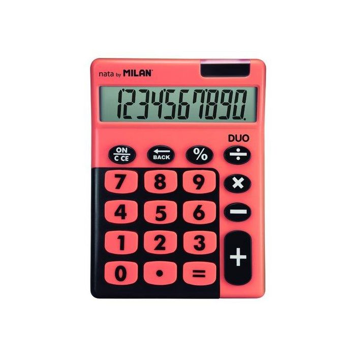 Calculadora Sobremesa Milan 10 Digitos Touch Duo Naranja