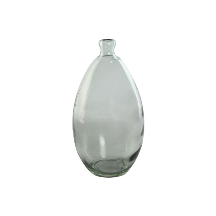 DKD Home Decor Jarrón Urban Turquesa, Set de 6 Unidades de Cristal Reciclado 35% Orgánico para Decoración, 15x31x15 cm