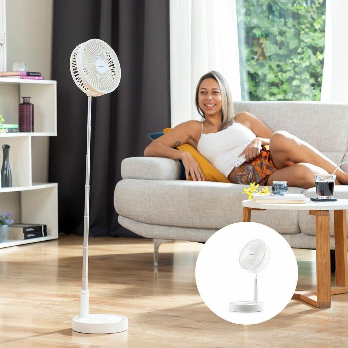 Ventilador Recargable Plegable 3 en 1 Fandle InnovaGoods Ø7,7'' 7200 mAh Ventilador Recargable Plegable 3 en 1 Fandle InnovaGoods Ø7,7'' 7200 mAh