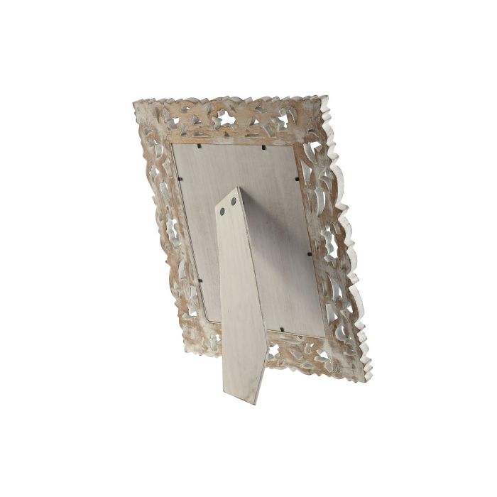 Marco Foto 20X25 Indio DKD Home Decor Blanco Natural 2 x 36 x 31 cm (2 Unidades) 3