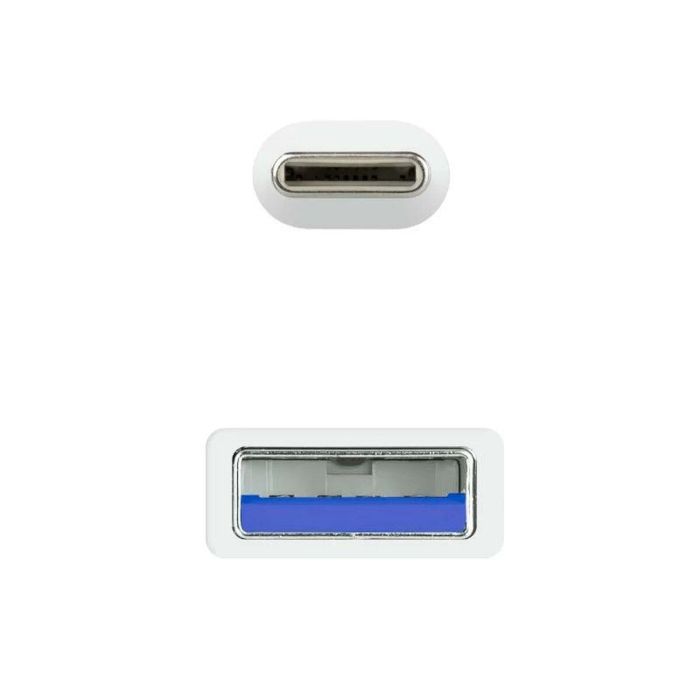 Cable USB-C a USB NANOCABLE 10.01.4002-W Blanco 2 m 2 Cable USB-C a USB NANOCABLE 10.01.4002-W Blanco 2 m 2