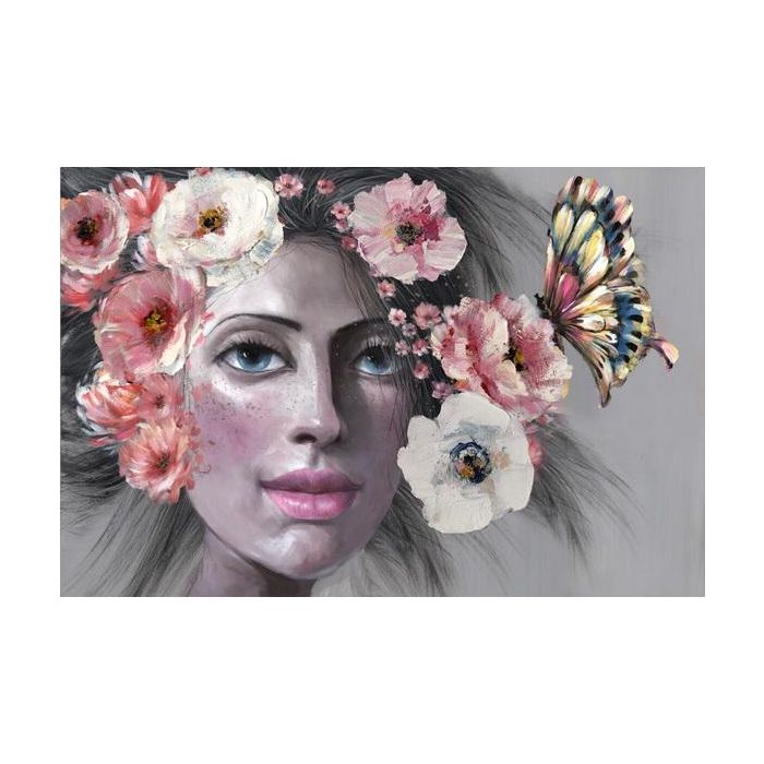 Lienzo DKD Home Decor Girl Lienzo Madera MDF 120 x 3 x 80 cm 1