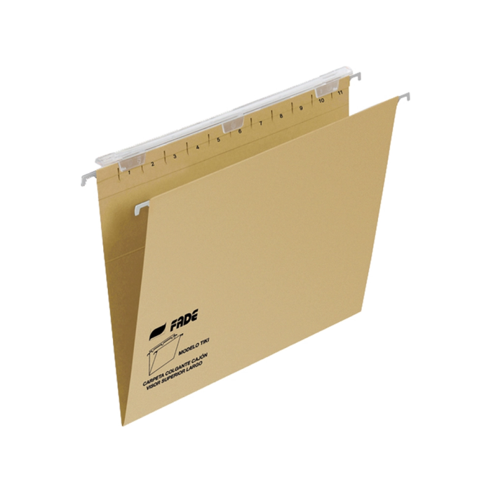 Fade Carpeta Colgante Folio Prolongado Visor Superior 290 mm Lomo V Kraft Eco Certificado Blue Angel 230 g/m² 1 Fade Carpeta Colgante Folio Prolongado Visor Superior 290 mm Lomo V Kraft Eco Certificado Blue Angel 230 g/m² 1