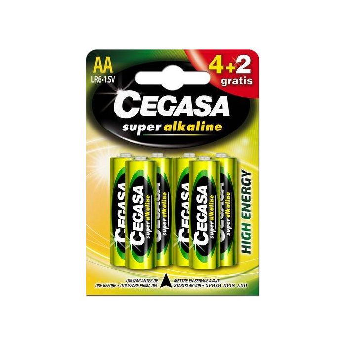 Pilas Cegasa Aa Plus (Mn1500-Lr06) Blister De 6 (4+2 Gratis)