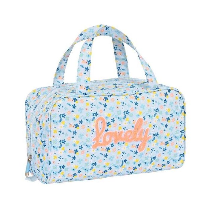 Neceser Escolar Moos Lovely Azul 31 x 14 x 19 cm