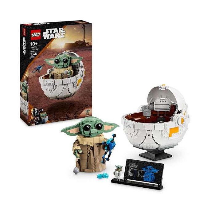 LEGO Star Wars: The Mandalorian 75403 Grogu y su cochecito - Set de construcción 10 años 3 LEGO Star Wars: The Mandalorian 75403 Grogu y su cochecito - Set de construcción 10 años 3