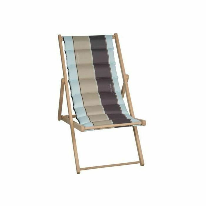 Jardin Prive Silla Chilena Acolchada Amo - Gris - Madera Haya Maciza, Lona Revestida 106x55x95cm 0 Jardin Prive Silla Chilena Acolchada Amo - Gris - Madera Haya Maciza, Lona Revestida 106x55x95cm 0