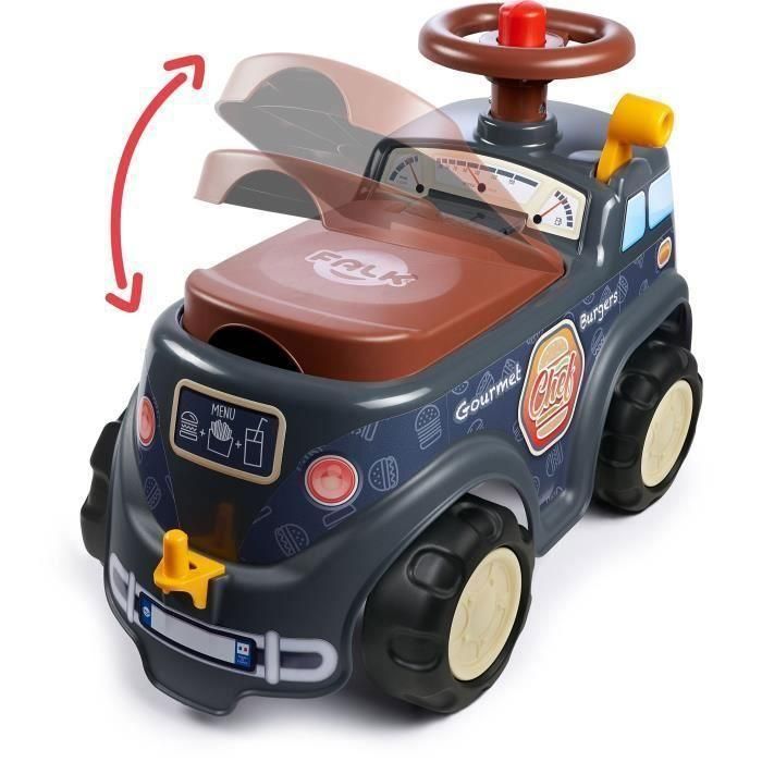 FALK - Food Truck Carrier - asiento abatible, volante con bocina, remolque y accesorios 1 FALK - Food Truck Carrier - asiento abatible, volante con bocina, remolque y accesorios 1