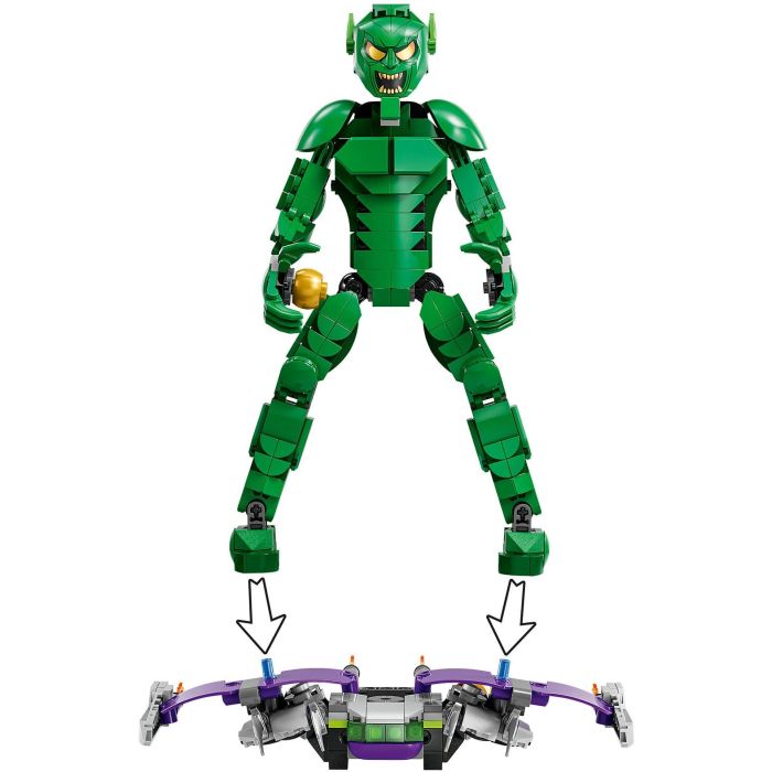 LEGO 76284 Marvel Minifigura Duende Verde de superhéroe de juguete para construir para niños 3 LEGO 76284 Marvel Minifigura Duende Verde de superhéroe de juguete para construir para niños 3