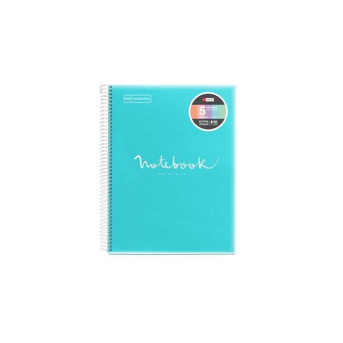 Bloc Miquelrius Emotions Notebook 5 Micro.Tapa Pp A4 120H 90G Horizontal Azul Cielo 5 unidades