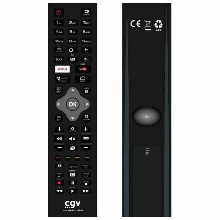 Philips CGV3322103009405 Mando a distancia de repuesto FIDELIO para televisores, sin programación, listo para usar.